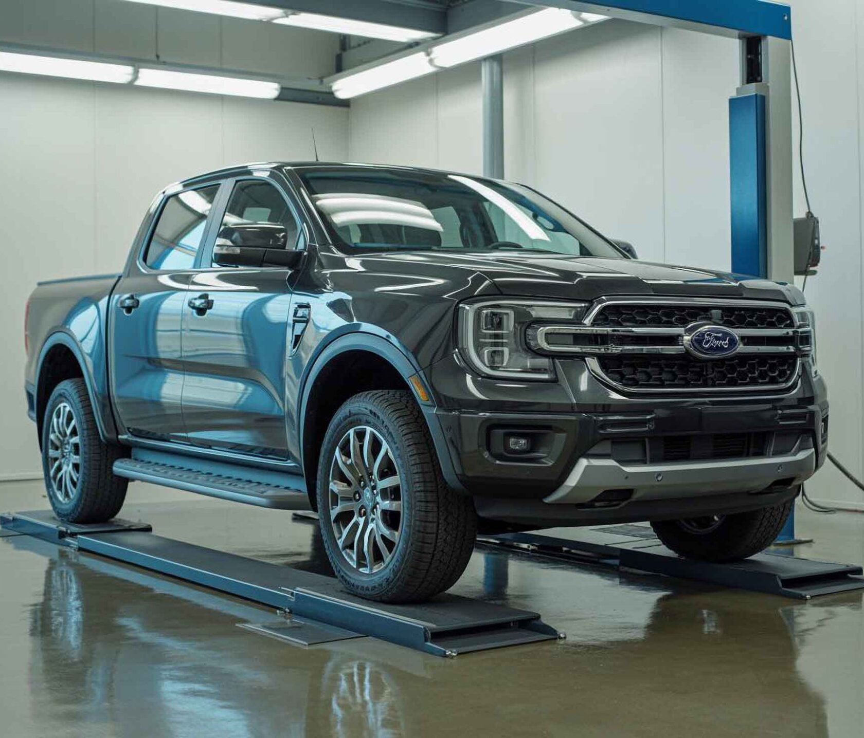 Ford Ranger being scanned – ford body shop – craigs collision Ford Ranger being scanned - ford body shop - craigs collision