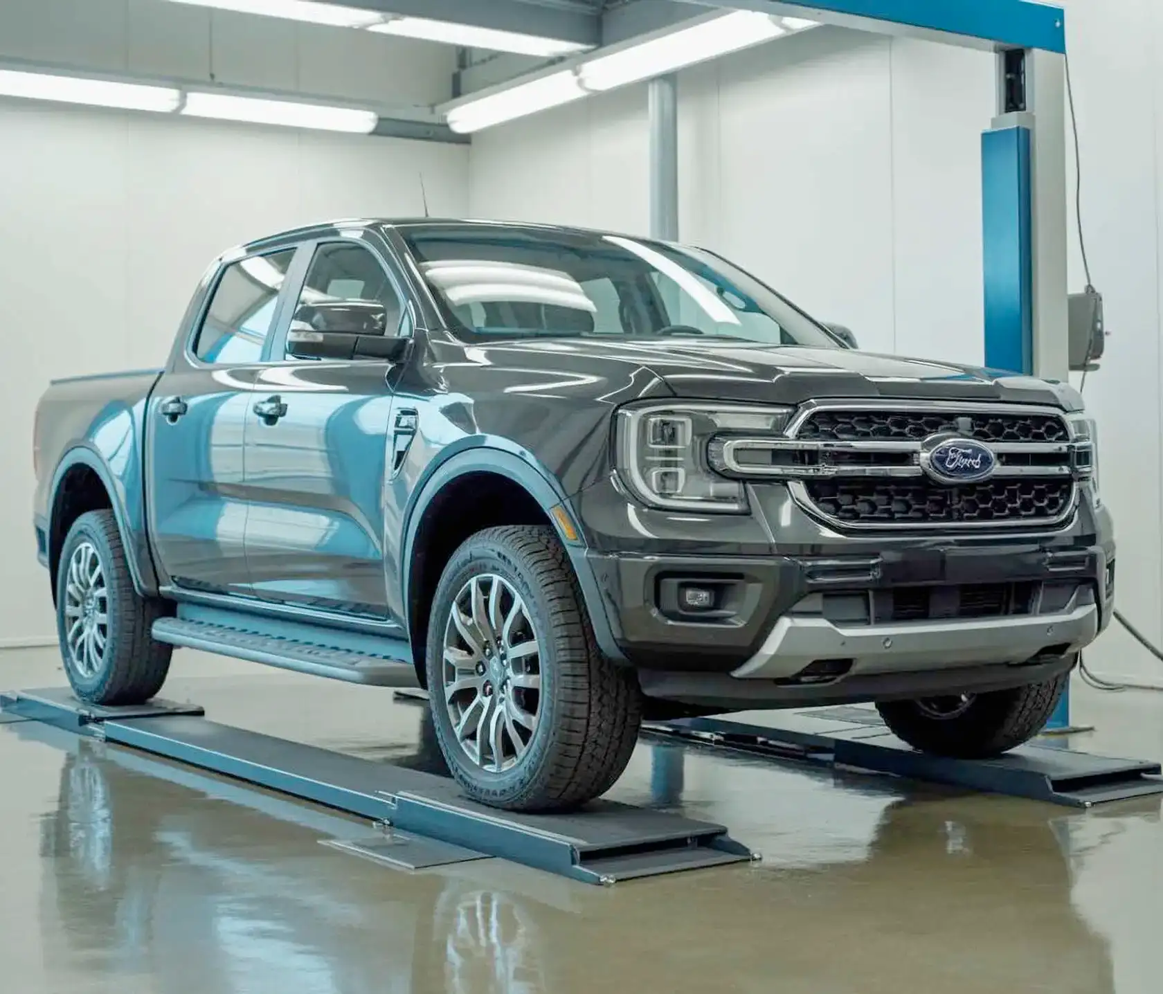 collision repair shop truck